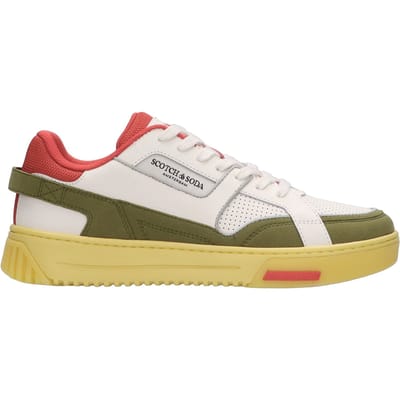 Scotch & Soda New Cup Beige -red- Green Talla: 41 | Zapatillas Deportivas Outlet | Hombre | Marrón