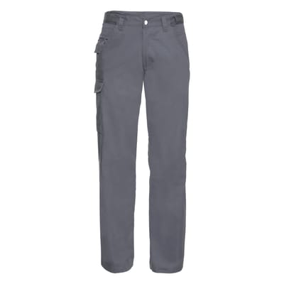 Russell Werkkleding Heren Polycotton Twill Broek / Broek (Lang) (Konvooi Grijs)