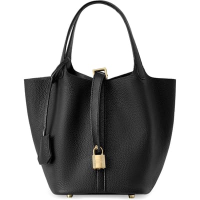Lente Niche Hoge Kwaliteit Tas Tas Vrouwen Emmer Tas Handtas Mand zwart