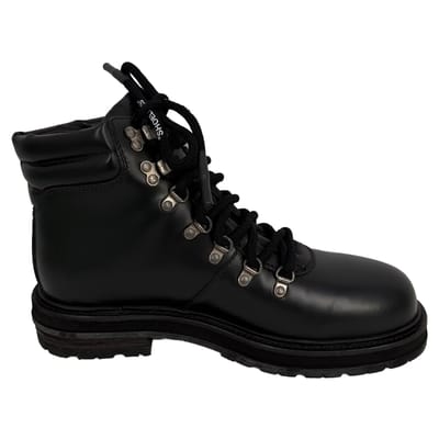 Off-White Wandelschoenen tot de Enkel in Zwart Leer