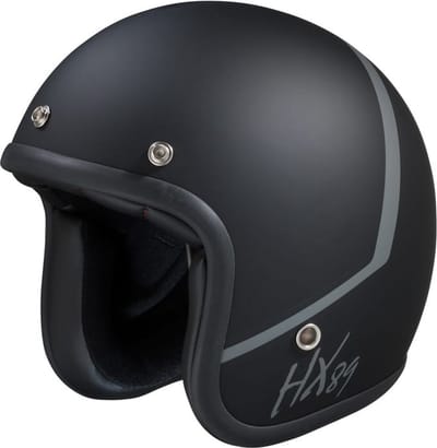iXS HX 89 2.0 - Jethelm - mat zwart grijs - helm scooter - maat L
