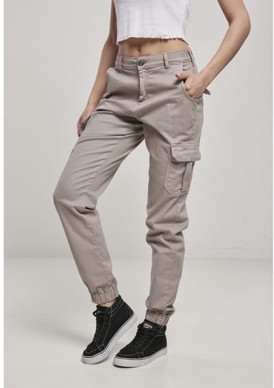 Dames Cargo broek Urban Classics high waist (Groot getailleerd )