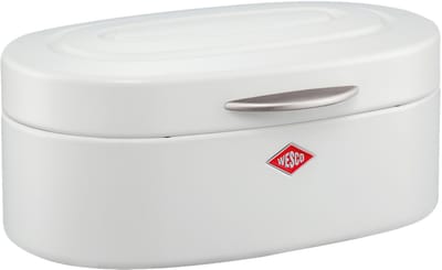 WESCO Single Elly Broodtrommel | 8,5 Liter | Metaal - Mat wit | Broodbewaardoos