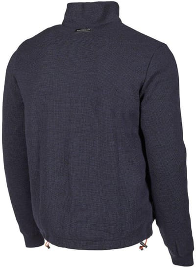 Ivanhoe vest Hadar Full Zip Windbreaker Navy - fijne merinowol - Blauw