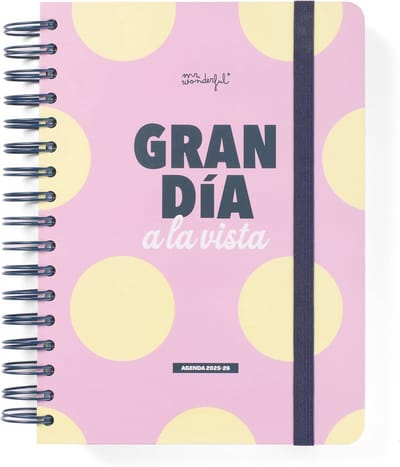Thijox - Wonder Schoolagenda Klein 2025-26, Dagelijkse Planner met 368 Pagina's, Organisatie, Motiverende Spreuken, Tabbladen, Stickers, Schoolmateria