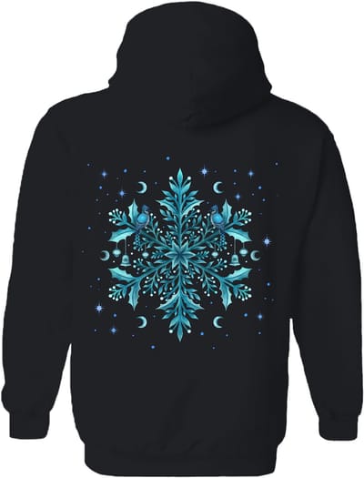 Sneeuwvlok Floral Snowflake The Coloured House Hoodie S