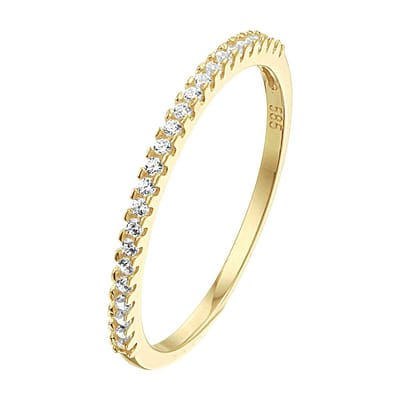 aanschuifring zirkonia 14K geelgoud 4023409