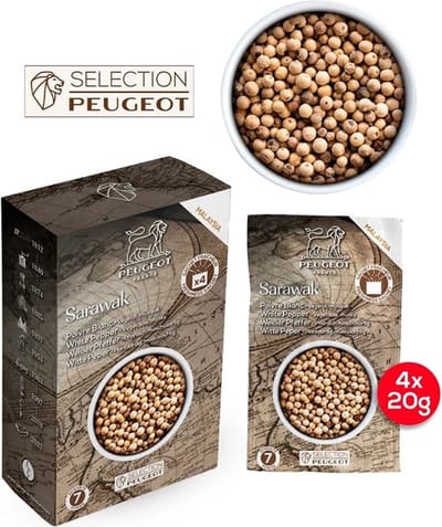 Peugeot Sarawak Witte Peper Zakjes - 4x20 G