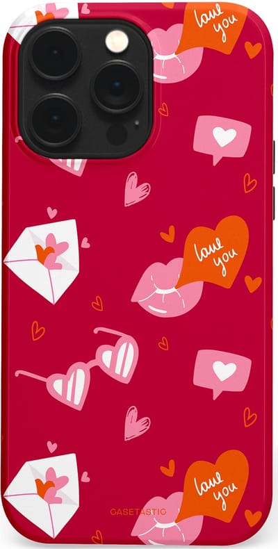 Casetastic Hoesje Geschikt voor Apple iPhone 14 Pro Max Magsafe - Stijlvolle Beschermende Duo-layer Case - Liefdesbrief
