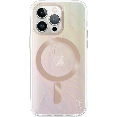 UNIQ Coehl Willow - iPhone 15 Pro Max Hoesje - Magnetisch Opladen - Opal/Iridescent - Ultra Bescherming
