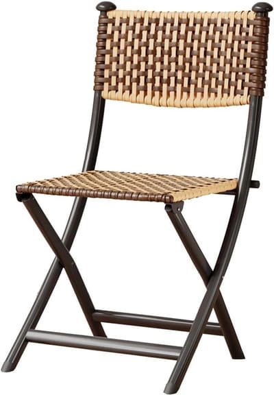Terras Klapstoelen - Buitenstoelen Set - Buiten Zitten - Stapelbaar Ontwerp - Set van 1 - Zwart