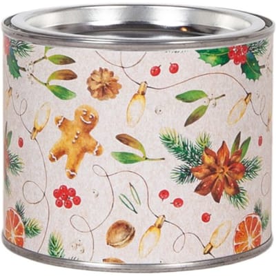Home fashion kerst geurkaars in blikje - cozy feeling