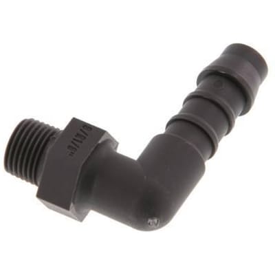 8 mm & R1/8'' PA 6 L-Slangpilaar Met buitendraad [5 Stuks]