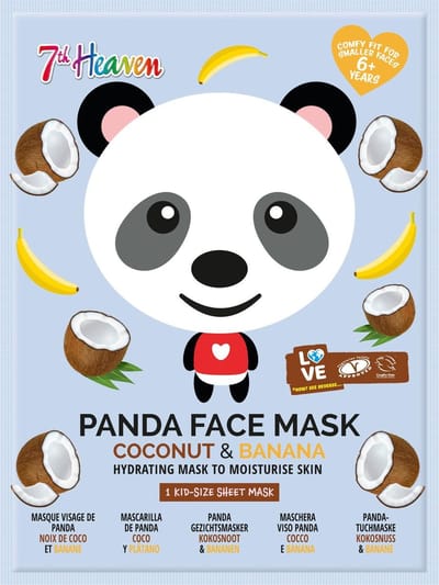 Montagne Panda sheet face mask coconut & banana 1 Stuks - gezichtsmasker