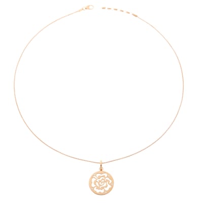 Orphelia 'Fiore' Dames 925 Sterling Zilveren Ketting met Hanger - Roze ZH-7079/1