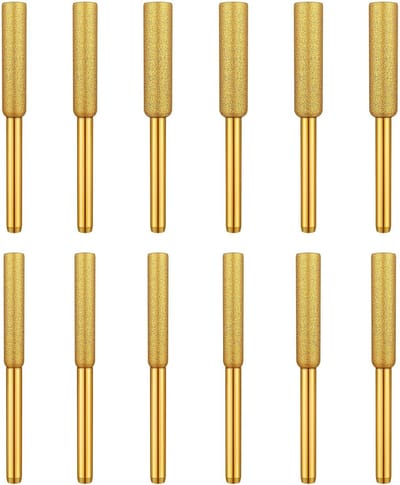 Professionele Kettingzaag Slijper Set van 12 Stuks, Hoogwaardige Diamant, Voor Efficiënt Slijpen en Polijsten van Kettingzagen, Beschikbaar in 3 Maten (4mm, 4.8mm, 5.5mm)