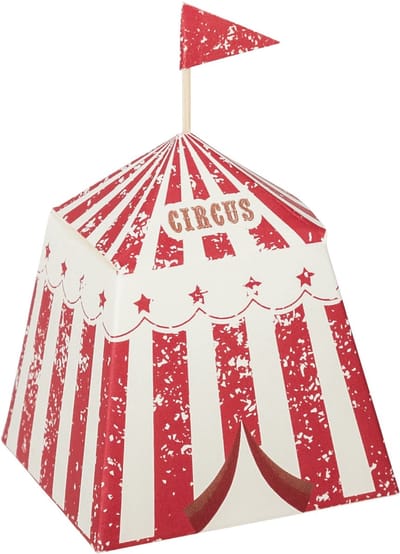 ARTYFETES - 8 Vintage Circus Tent Houders van Papier