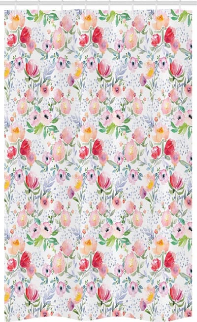 ABAKUHAUS Land – Douchogordijn Bloemenprint – 120x180 cm – Polyester