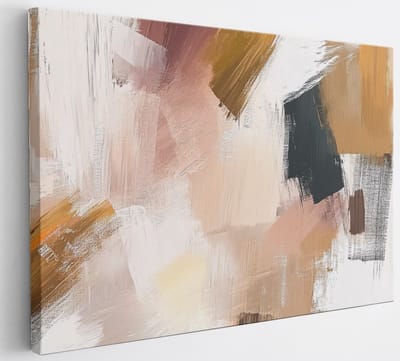 Saammp Canvas Schilderij - Gestreept patroon - Abstract kunstwerk - 30x20 - Foto op canvas - Wanddecoratie - Muurdecoratie Woonkamer - Slaapkamer decoratie - Canvas Print