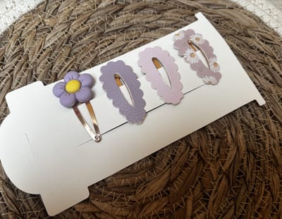 Klikklak haarspeldjes Vera 4cm - kinderknipjes - Babyhaarclipjes - Kinderhaaraccessoires - Haarspeldjes kinderen - Haaraccessoires meisjes - Haarspeldjes baby - Kinder haarspeldjes - Kinder haarclips - Haarspeldjes kind