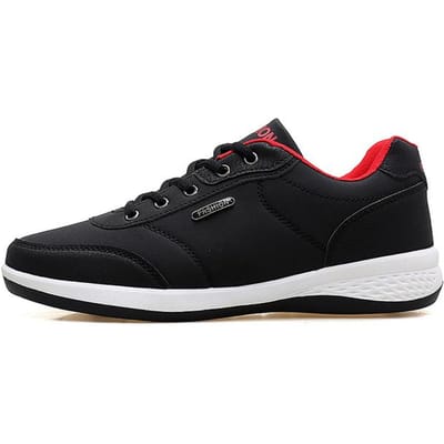 Chaussures de Course Homme Respirantes Confortables Baskets Homme Entraîneurs de Tennis Légères Décontractées Chaussures de Sport Mâle à Lacets Antidérapantes 44 noir