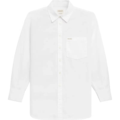 Guess Jeans Oversize Pocket Overhemd Met Lange Mouwen Wit XS Vrouw
