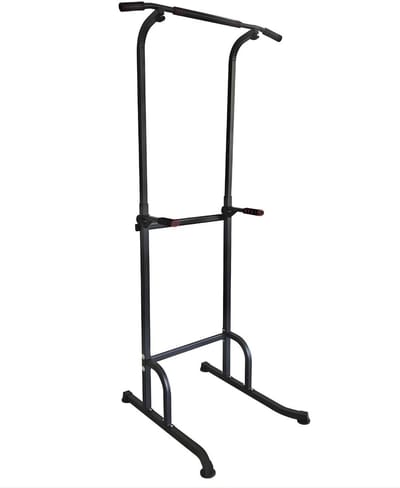 Fitby Pull Up Station - Krachtstation - Pull Up Bar - Dip Station - Optrekstang - Home gym - Fitness - Hoogte Verstelbaar - Zwart