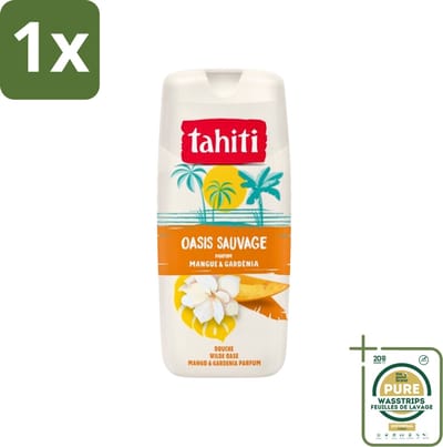 1 x Tahiti - Douchegel - Wilde Oase - Mango & Gardenia - 315 ml- Douchegel - Mango - Gardenia - Tropisch - Geur