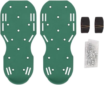 Gazonbeluchtingsschoenen - Spiked Sandalen Tuin - Gazon Onderhoud - Effectieve Bodemventilatie - 30.99 x 15.01 x 5.99 cm - Zwart