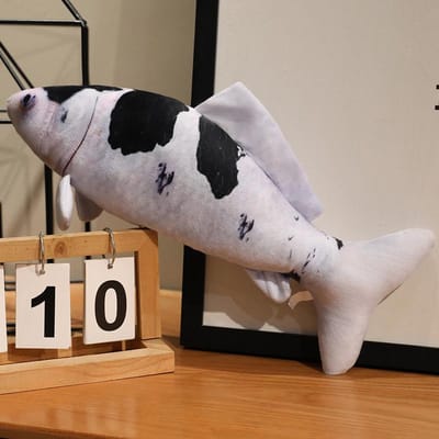 30-100cm Levensgetrouwe Koi Vis Pluche Speelgoed Kussen Kleurrijk Rood Goud Goudvis Zacht Knuffeldier Huisdecoratie Cadeau Voor Kinderen about 60cm