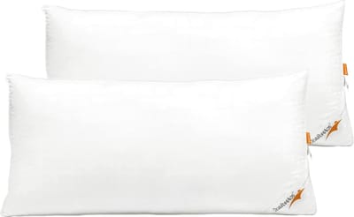 Set van 2 hoofdkussens 40 x 80 cm - Zacht en ademend katoen voor optimaal slaapcomfort