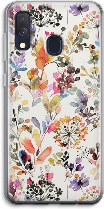 Case Company® - Hoesje geschikt voor Samsung Galaxy A40 hoesje - Wilde grassen - Soft Cover Telefoonhoesje - Bescherming aan alle Kanten en Schermrand