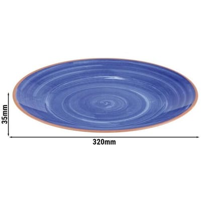 GGM Gastro (6 Stück) Tablett - LA VIDA - Melamin - Ø 320mm - Höhe: 35mm