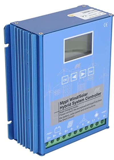 Hybride Oplader voor Wind- en Zonne-energie, 1000W Wind, 8100W Zonnepaneel, MPPT, 24V/48V Automatische Identificatie, LCD Energiebeheer, Duurzame Energieoplossing