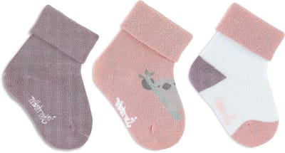 Babysokken - Sokjes - Comfortabel Dragen - Gemaakt van Bamboe - 3 Paar - Zachtroze