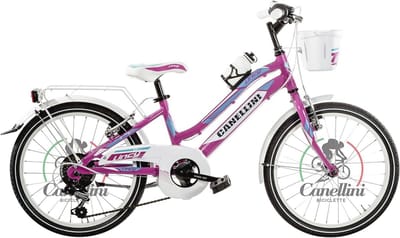 Kinderfiets - Meisjesfiets Sportief - Buiten Spelen - 6 Versnellingen - 20 Inch - Wit