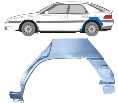 Reparatiepaneel achterspatbord voor Mazda 323F BG 1989-1994 / Links