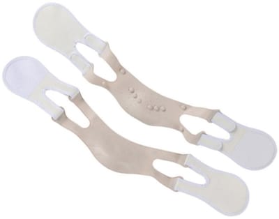 longziming -Gezichtslifter - Kinband - Gezichtscontour Riempje - Vermindert Dubbele Kin - Verstrakt Kaaklijn - Silicone En PU - Ademend En Elastisch - Comfortabel Tijdens Slapen - 1 Stuk