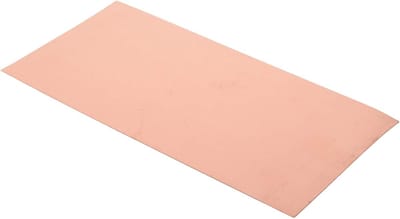 Koperen Plaat - Metaal Folie - Metaalbewerking - 99.9% Zuiver - 100x200x0.5mm - Koperkleurig