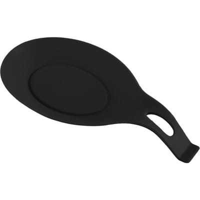 Siliconen Isolatie Lepelhouder Hittebestendige Placemat Drankglas Onderzetter Dienblad Lepelmat Eetmat Pannenlap Keukenaccessoires One Size black