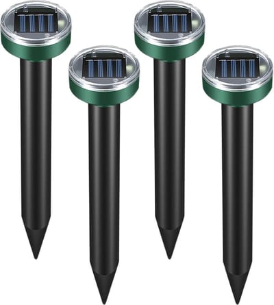 Mollenverjager - Mollenverjager op Zonne Energie - Solar Mollenverjager - Ongedierte Verjager - Mollenbestrijding - Mollenbestrijder - Mollen Verjager