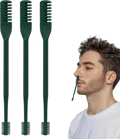 Neushaartrimmer Dubbelkop - Verzorgingstool - Persoonlijke Verzorging - 360 Graden Rotatie - Lichtgewicht Ontwerp - Zilver