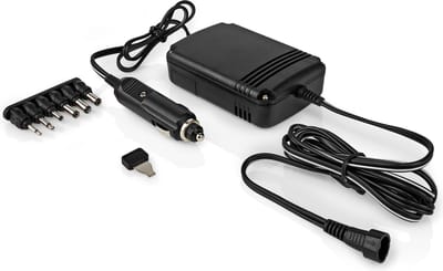 DC Adapter - 6x DC-plug - 12/24 V in - 2000 mA - 1.5/3/4.5/6/7.5/9/12 V uit - Zwart - Allteq