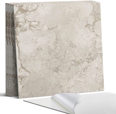Coloray Wandpanelen Zelfklevend - Natuursteen in de constructie Zelfklevende Wandpanelen - 50 cm x 50 cm - Beige Wandpaneel PVC - 5 stuks - Texturen Wandpanelen Zelfklevend - Wandbord Keuken - Wandpaneel Badkamer