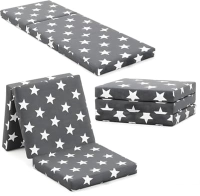 Vouwmatras 65 x 190 cm - 8,5 cm Hoogte - 3-Delig Opvouwbaar Reismatras