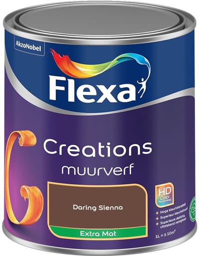 Flexa - Creations Muurverf Extra Mat - Daring Sienna - Mengverf - 1 L