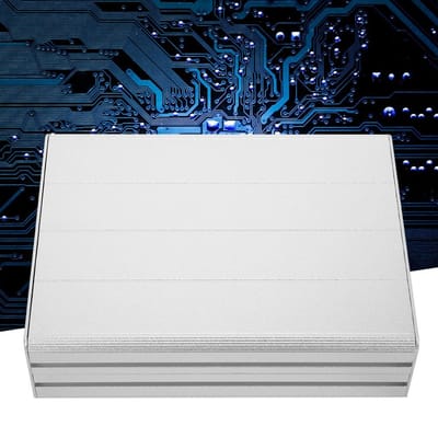 45x122x160mm Aluminiumlegering Projectbehuizing Circuitplaat Shell Behuizing Case voor Decoder GPS Zilver