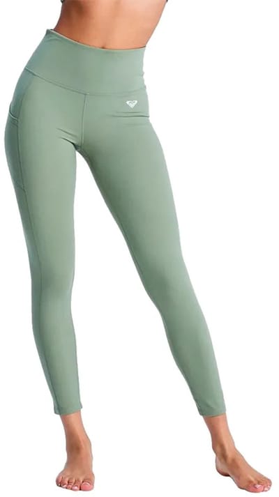 Roxy Heart Into It Leggings Groen L Vrouw