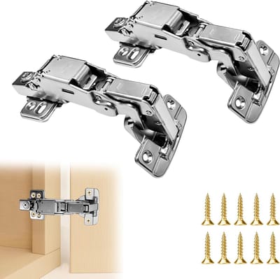 SnelShoppen - Pack van 2 165° Soft Close Scharnieren voor Kastdeuren, Lidondersteuning, Vouwscharnieren, Meubels, Verborgen Kledingkast, Keuken met De