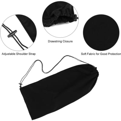 Housse de protection pour raquette de tennis, sac de rangement en polaire souple pour raquette de tennis black